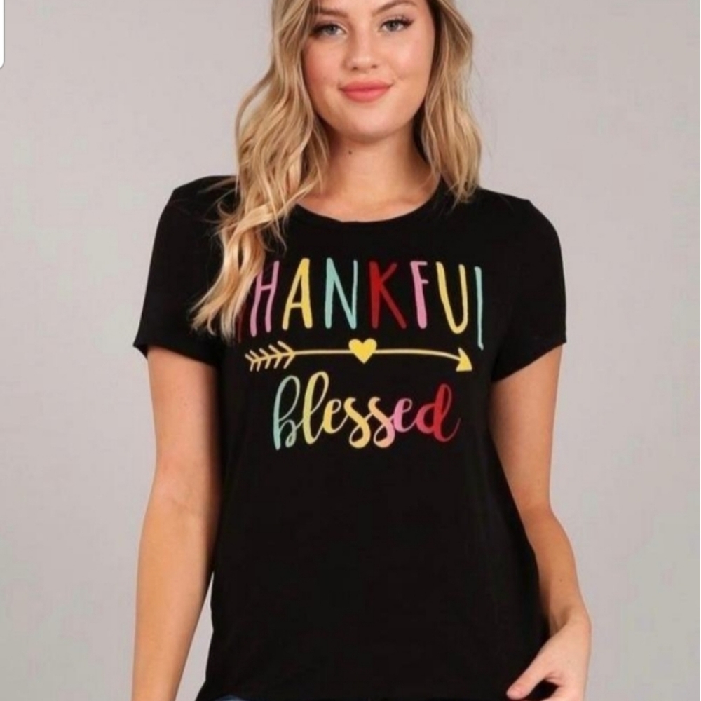 BLVD "thankful, blessed" t-shirt